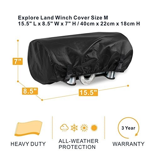 Waterproof Universal Winch Cover - Dust Resistant Fits winches up to 4,500 lbs gallery
