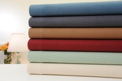 Bibb Home 100% Cotton Solid Flannel Sheet Set – Cozy Soft Deep Pocket Sheets