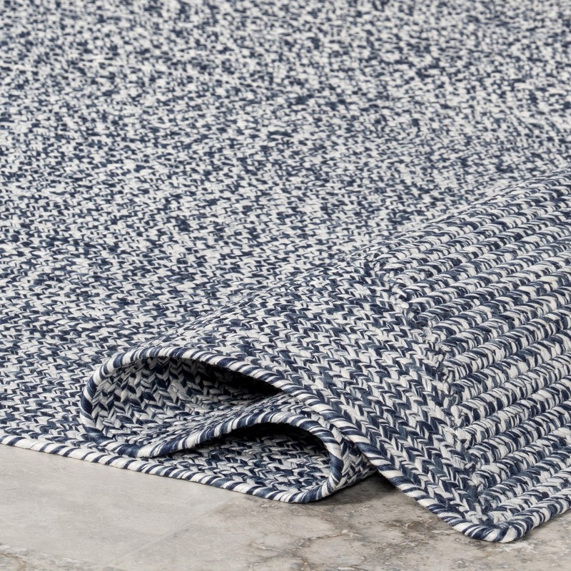 Nuloom 2 X 6 Solid Hand Braided Indoor/Outdoor Area Rug Pet-Friendly High gallery