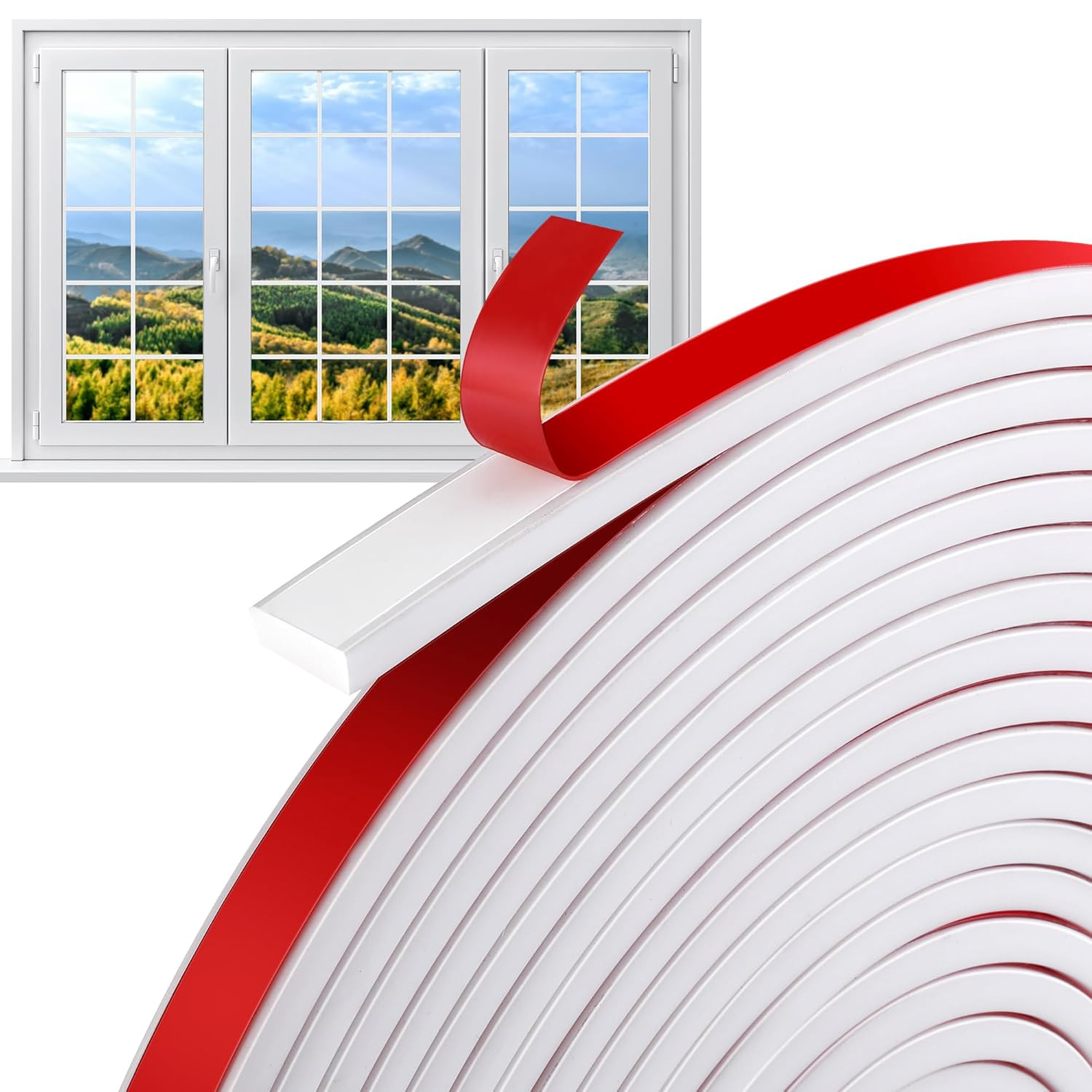 33 Ft Window Grille Inserts Grid Kit- TPE Self-Adhesive Peel and Stick Trim Mold gallery