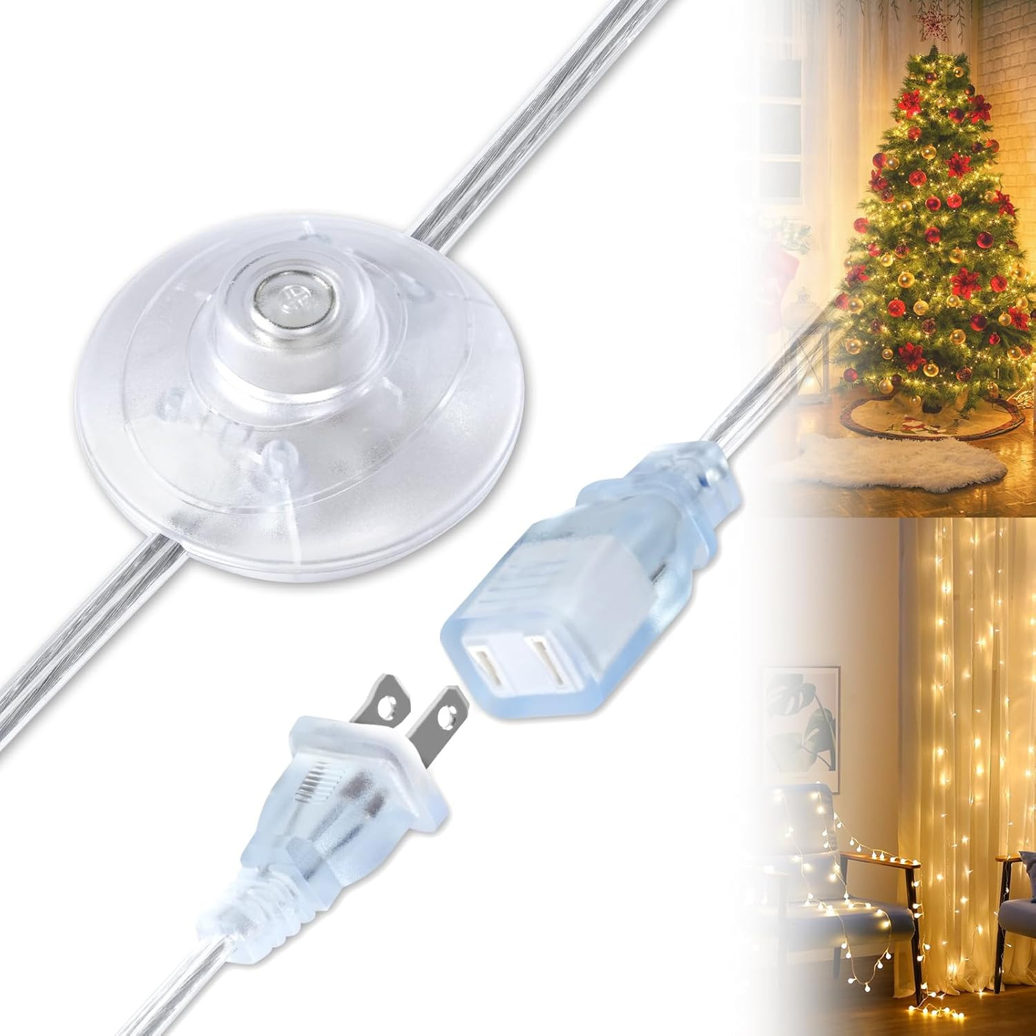 On/Off Foot Pedal Switch Extension Cord 6FT with UL-Certified Single Outlet Plug gallery