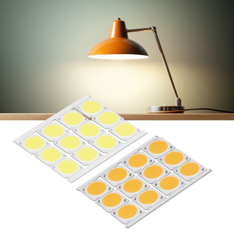 12Pcs COB Light Source High Power Round LED Chip 12W 36‑41V 1080LM for DIY gallery