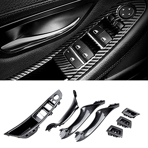 FEXON Carbon Fiber Window Switch Armrest Panel, Inner Door Pull Handle Trim gallery