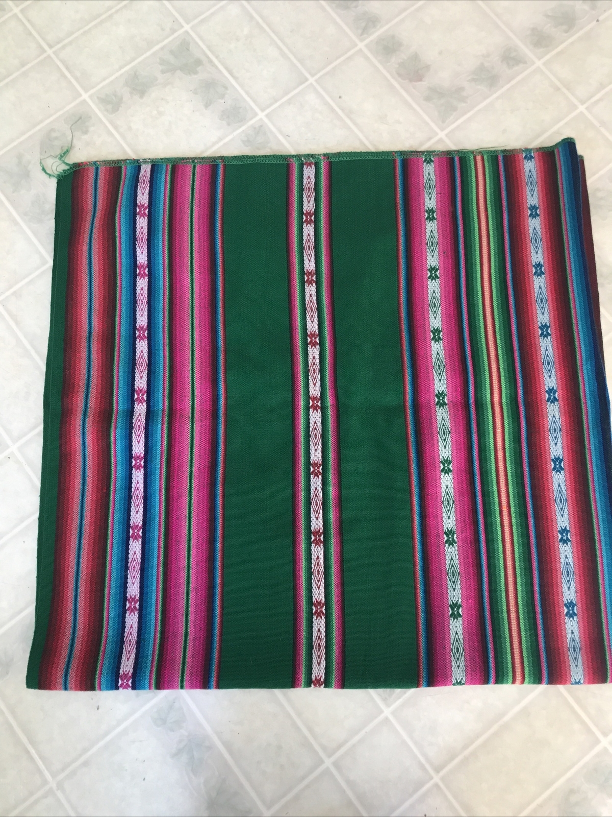 Tablecloth Andean South American Bolivian Stripes Neon Decor Wool Sateen gallery