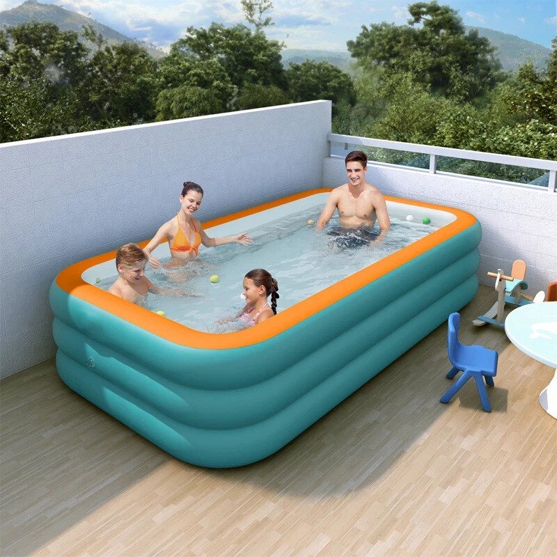 102"x63"x22" Extra Large Family Inflatable Swimming Pool for Kids Adults Pools gallery