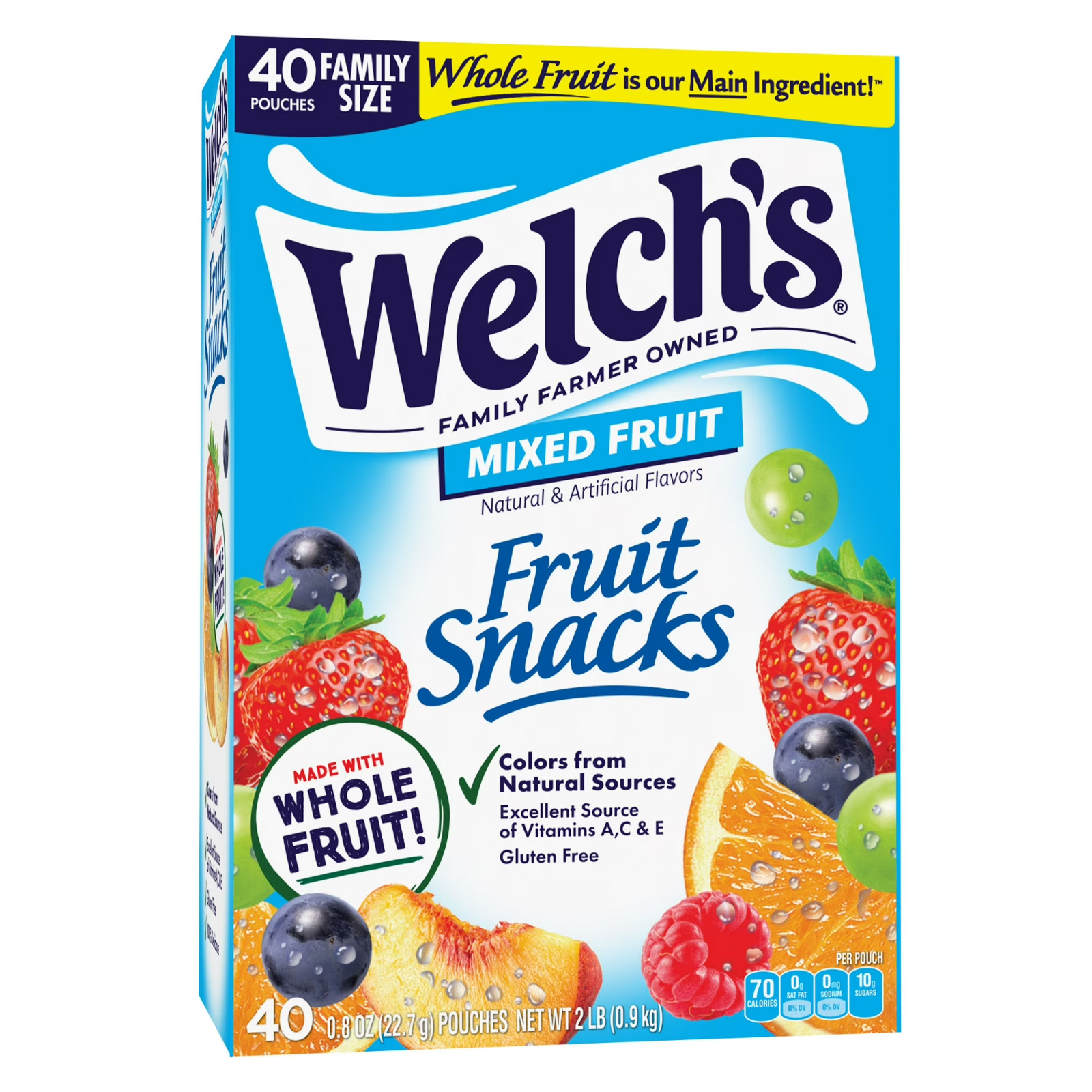 Welch's Fruit Snacks,Mixed Fruit, 40 Count ,0.8oz Snack ,Gluten Free gallery