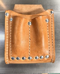 Klein Tools 5145 Leather Tool Pouch 4 Pocket Electrician Belt Holster Brown
