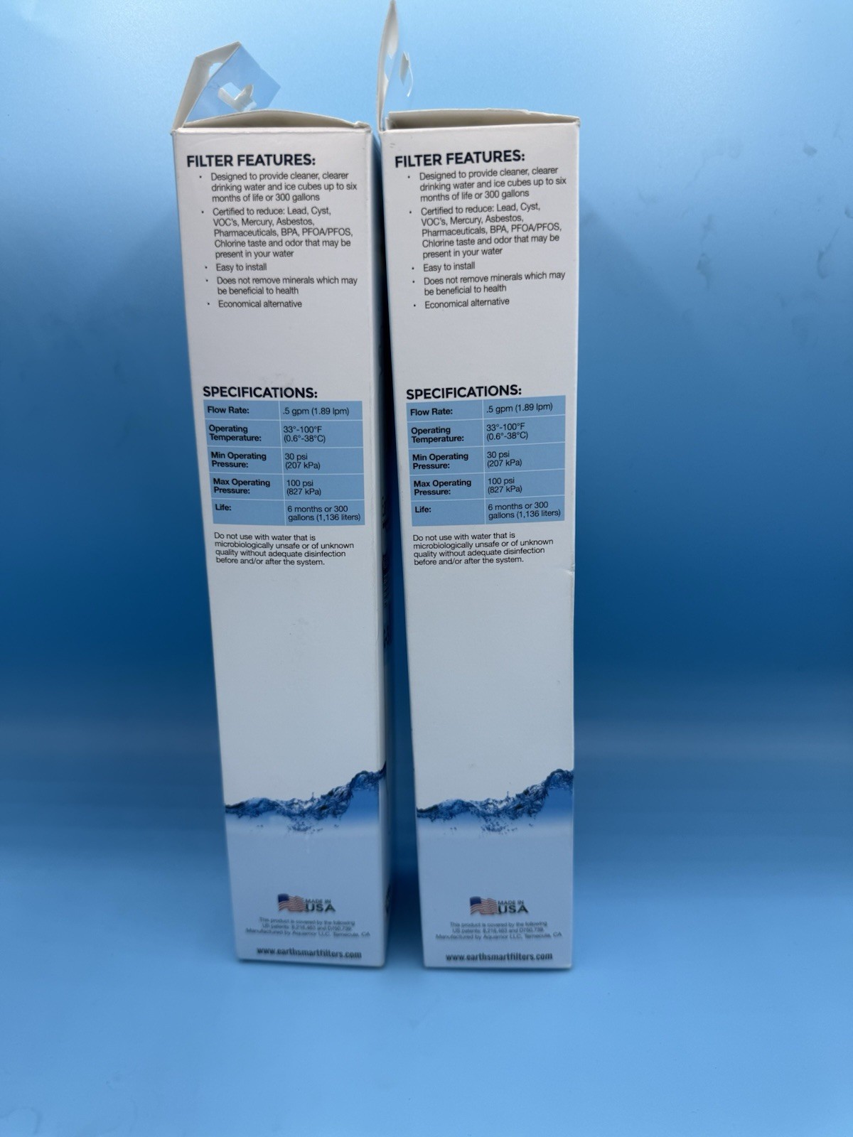 Earthsmart Refrigerator Filter G3 Fits Many GE Models See Description Lot Of 2 gallery