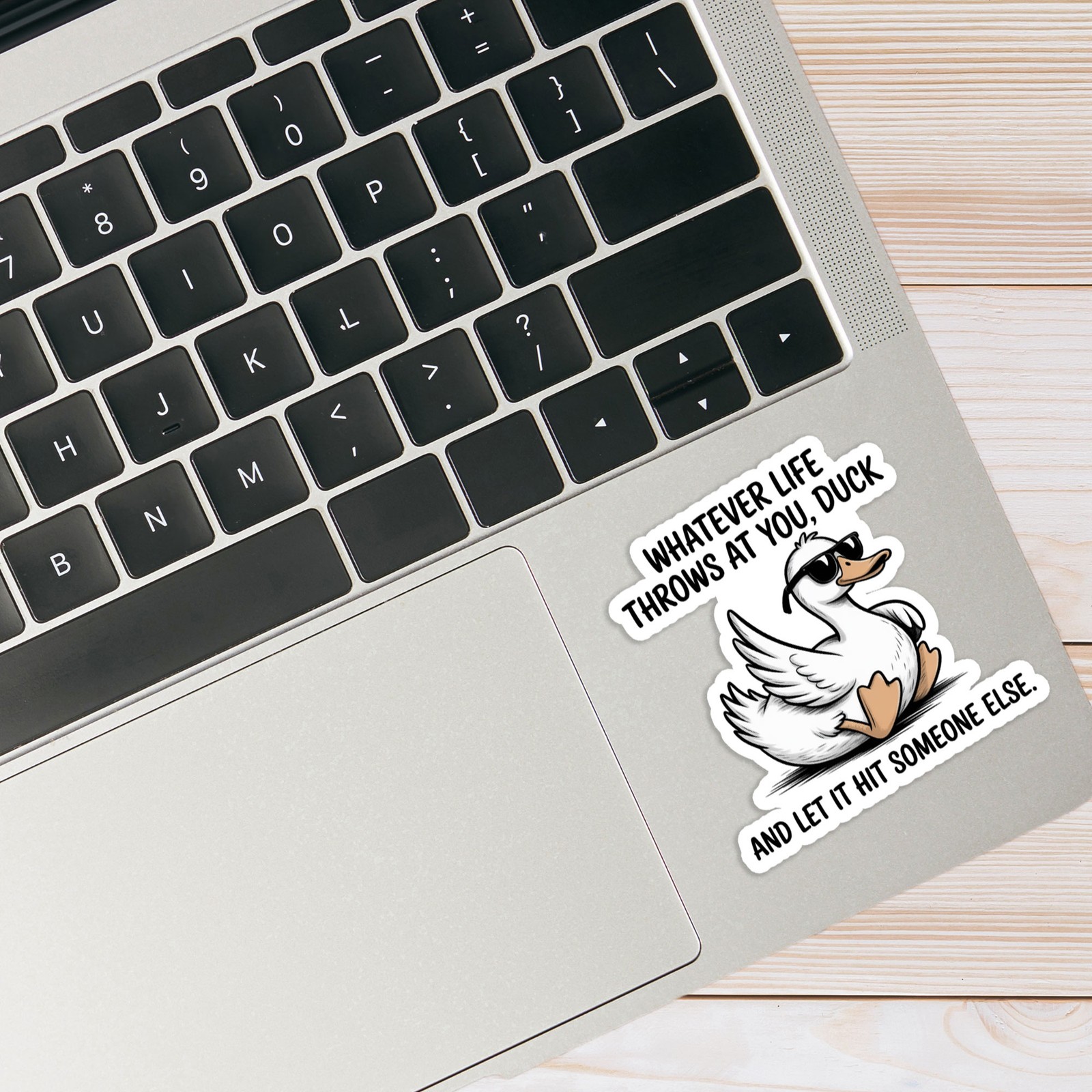 Whatever Life Throws At You Duck - Vinyl Decal Sticker - #1821 gallery