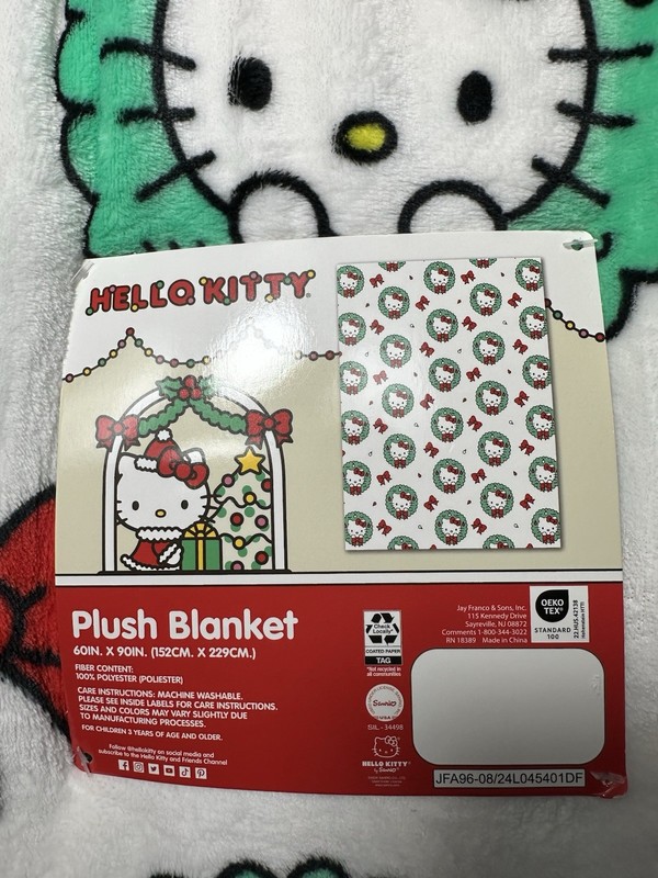 Hello Kitty Christmas Plush Throw Blanket 60 X 90 Inches gallery