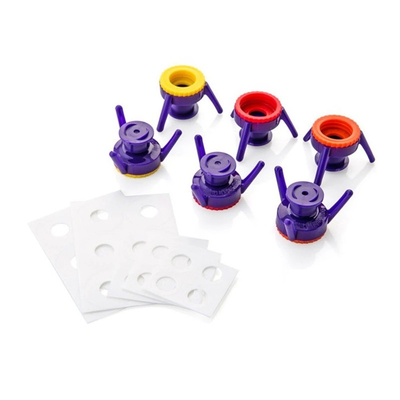 6 Pack Bottle Emptying Kit Dispenser Cap Shampoo Lotion Conditioner Pump Top gallery