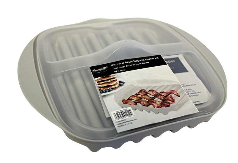 Microwave Bacon, Sausage Meat & Poultry Cooking Tray & Protective Splatter Lid gallery