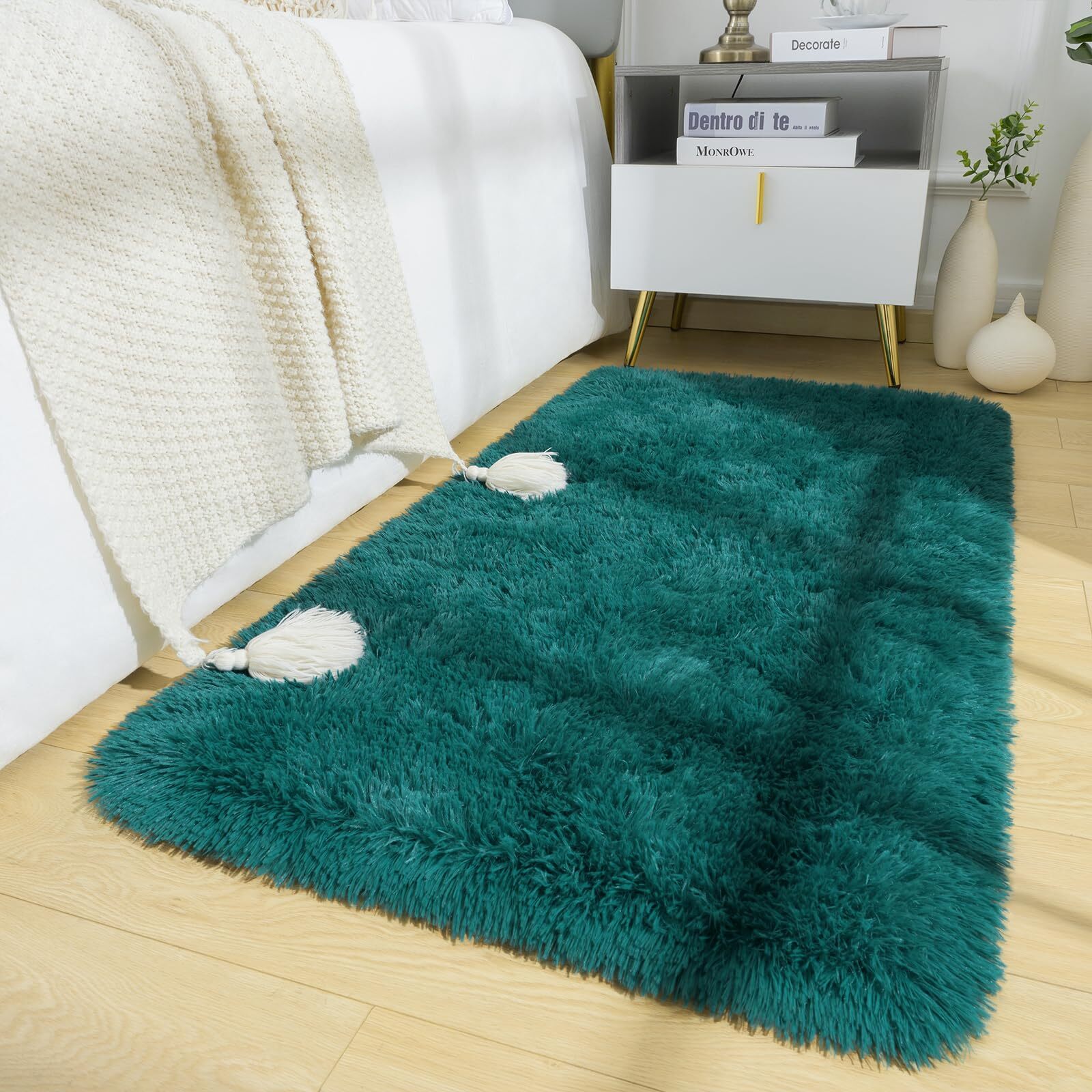 Teal Green Runner Rug 2x4 Hallway Runners Non Slip Runner Rugs for Entryway K... gallery