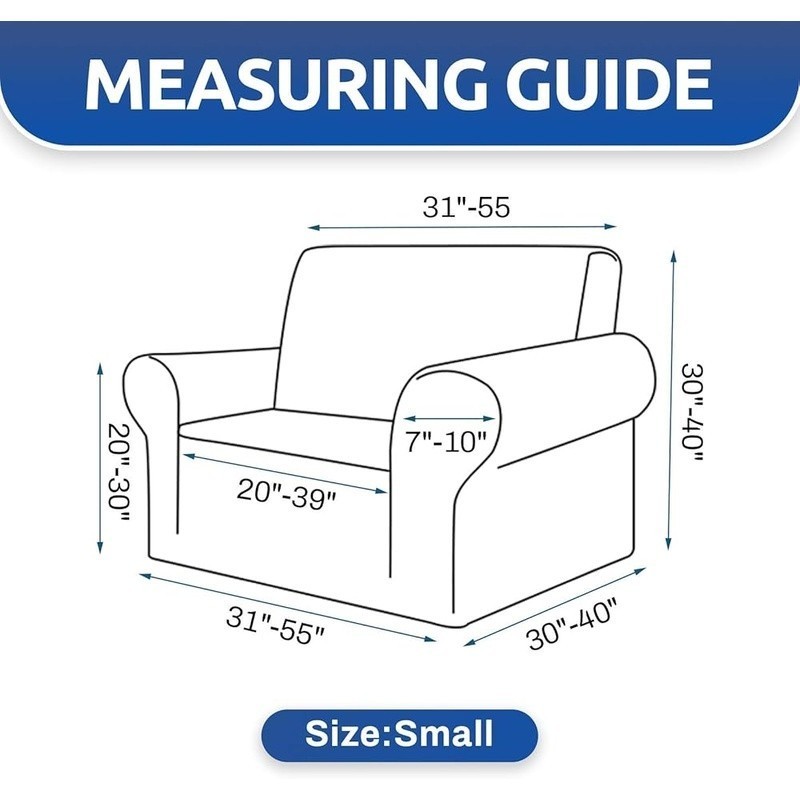 Elastic Sofa Slipcover High Quality Fabric Easy Installation Couch Cover Decor gallery