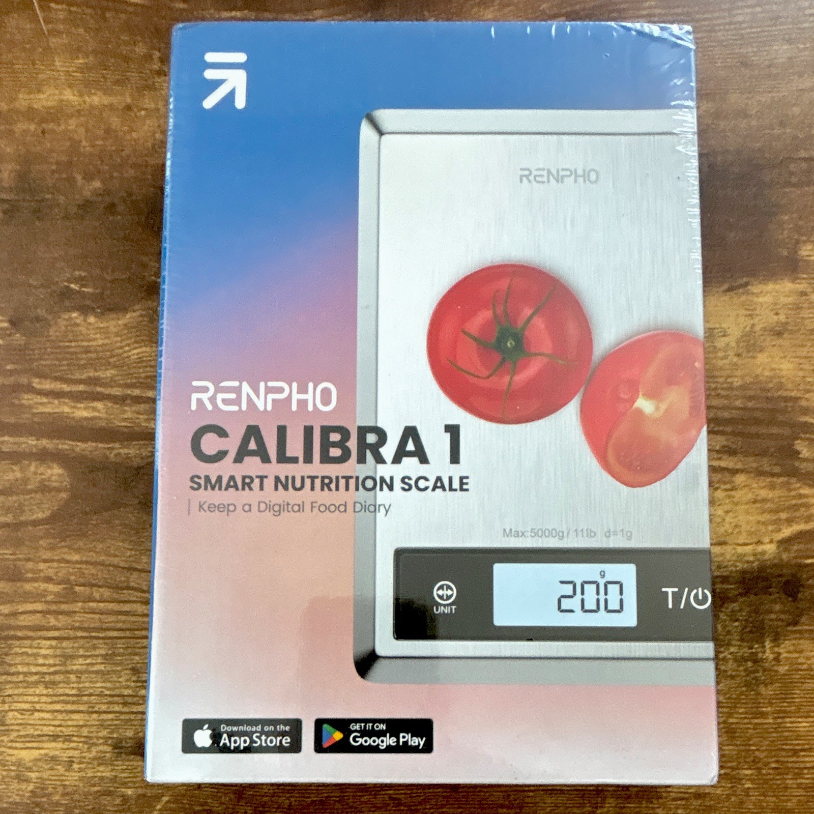 RENPHO Calibra 1 Smart Nutrition Digital Kitchen Scale Battery Silver ES-SNS01 gallery