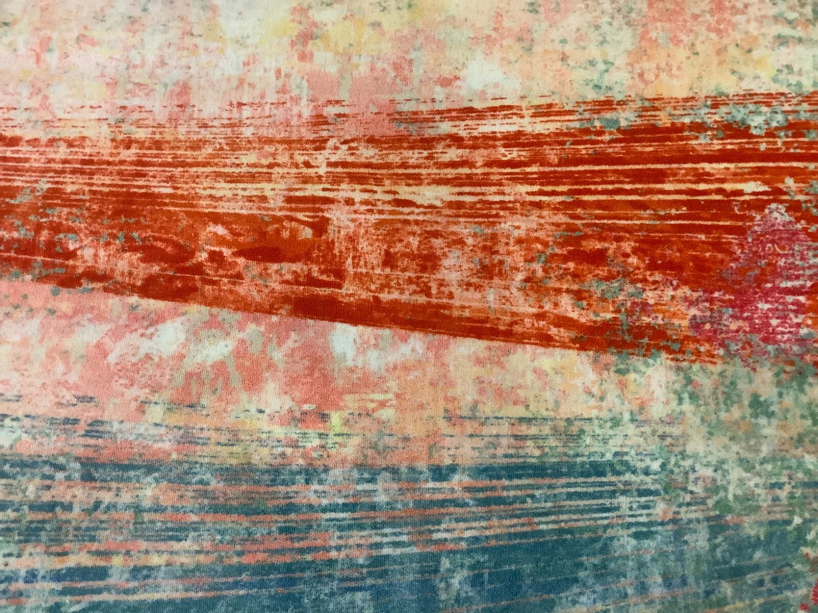 PINK / BLUE 7'-9" x 10'-0" Back Stain Rug, Reduced Price 1172677034 PTB173U-8 gallery