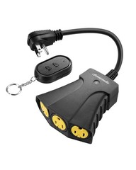 Outdoor Remote Control Outlet, Wireless Remote Outlet Power Switch, Weatherproof