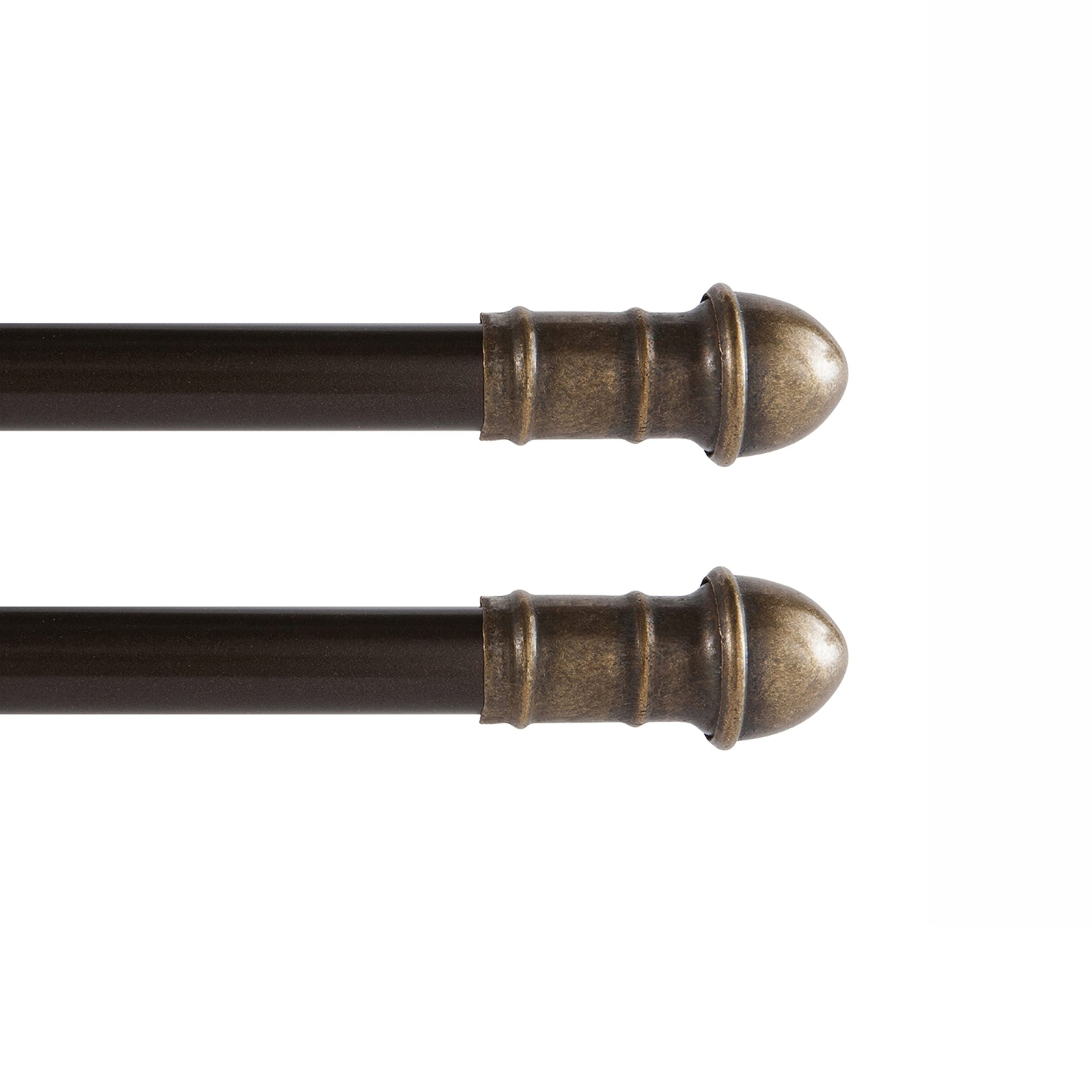 28-48 in. Adjustable Petite Café Curtain Rod, 2-Pack, 7/16 in. Diameter gallery