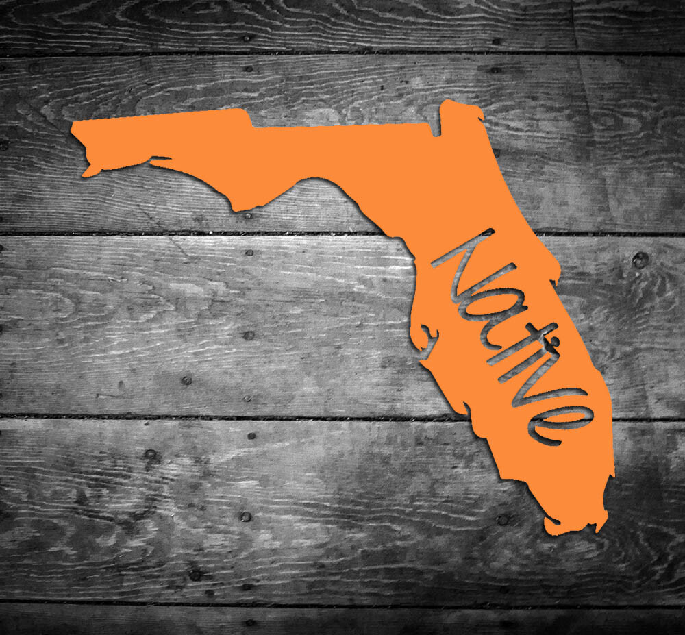 Florida Native Vinyl Sticker Car Window Door Bumper Decal Pride Home FL gallery