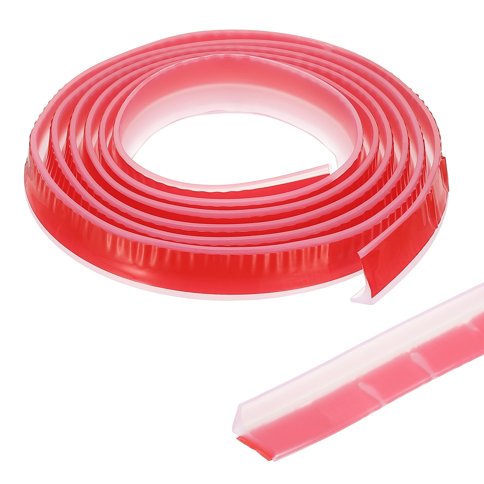 79 Inch Collapsible Shower Threshold Water Guard Clear 0.8" x 0.5" gallery