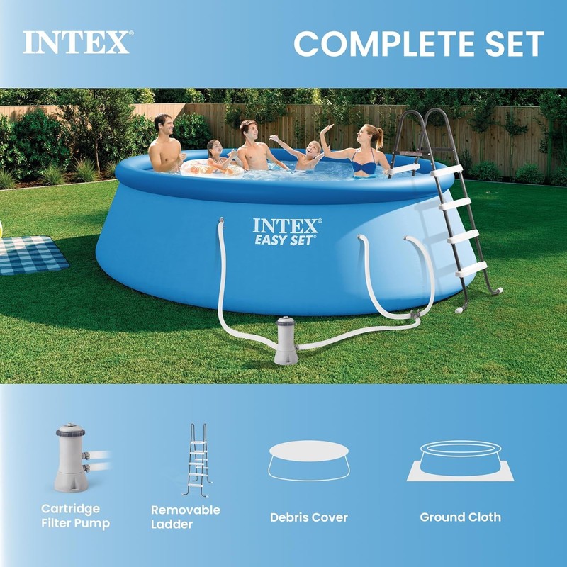 Easy Set Above Ground Pool Set, Round Inflatable Swimming Pool gallery