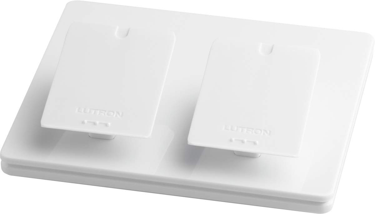 Lutron Caseta Smart Lighting Dual Pedestal for Pico Remotes, L-PED2-WH, White gallery