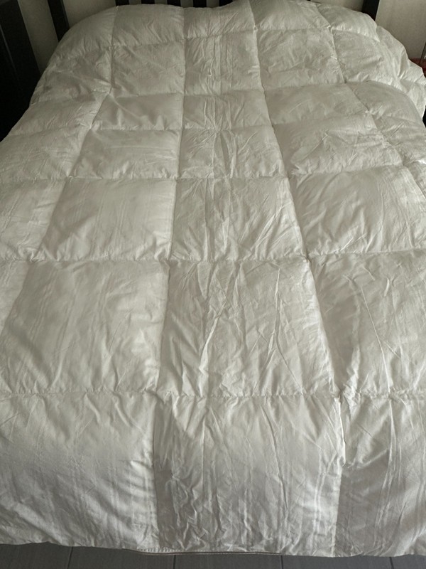 Fieldcrest Queen Duck Down Comforter White Cotton gallery