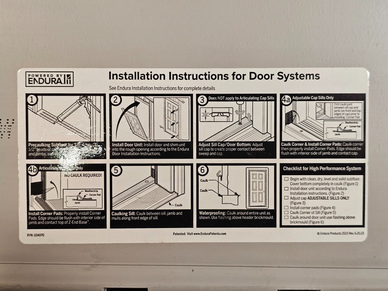 Builders First Source Endura 224070 36" Door Sill Threshold 3/0 Multi Material gallery