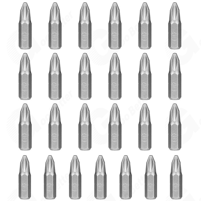 50pcs Screwdriver Bit Set 1-Inch Phillips Bits 1/4" Hex Shank Bit PH0 PH2 PH3 gallery