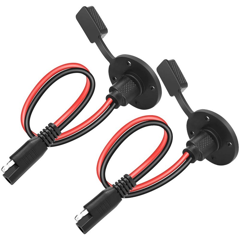 SAE Connector Power Socket Sidewall Port, Weatherproof SAE Quick Connect Sola... gallery