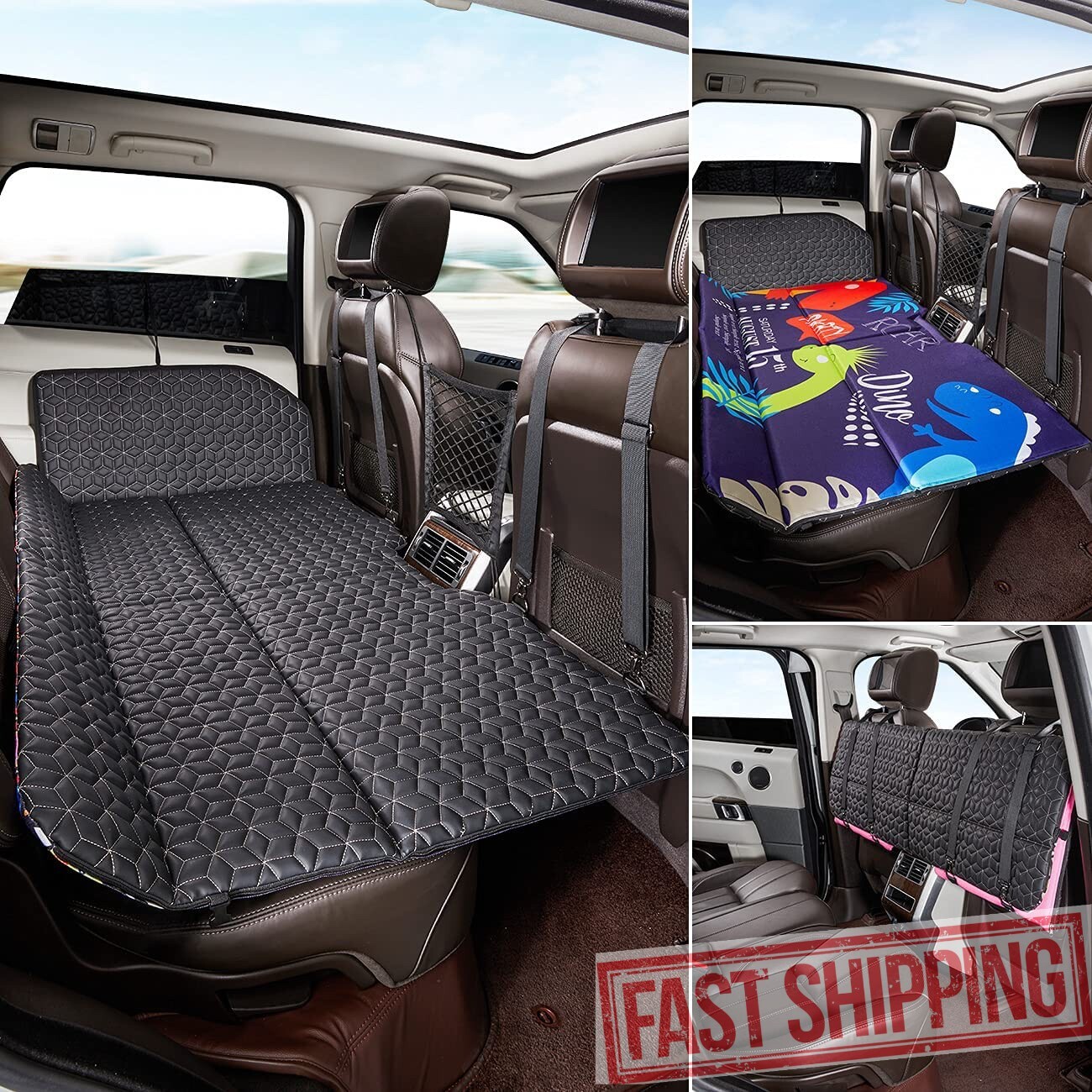 Non Inflatable Car Mattress Folding SUV Portable Camping Sleeping Backseat Bed gallery