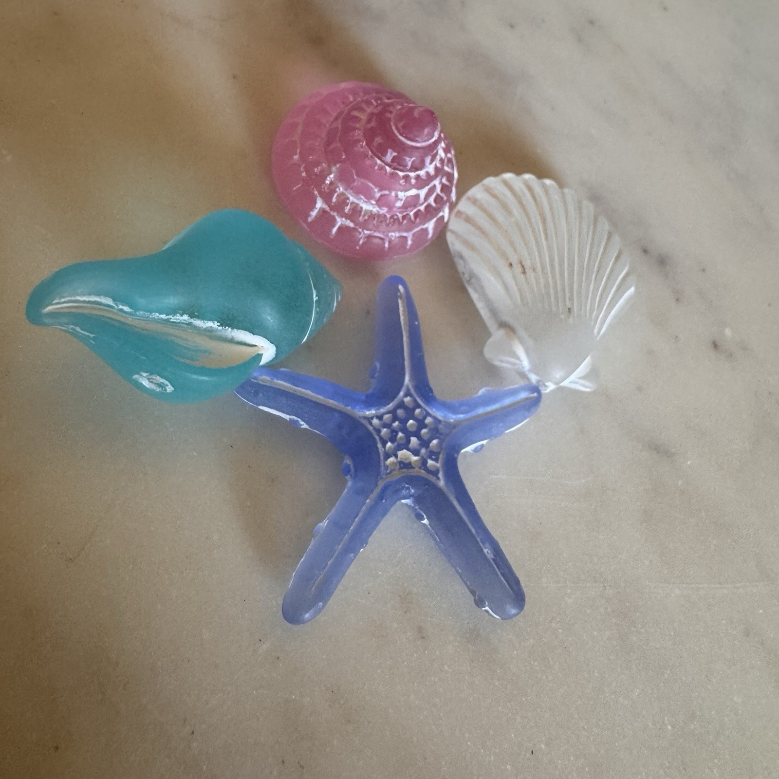 Seashells and Starfish Small Resin Art For Crafts Or Decor gallery