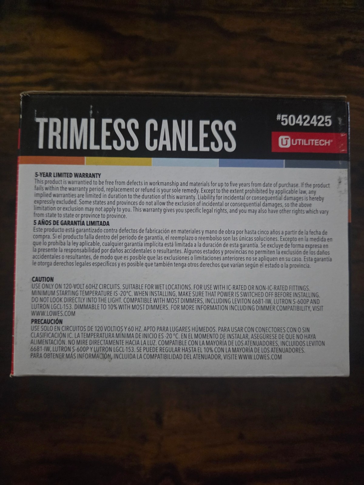 LOT OF 4 UTILITECH 5042425 Trimless Canless Recessed 3" Downlight LED gallery