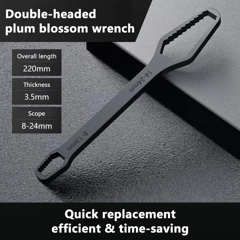 Adjustable Torx Wrench Double Head 3 0 67 In 8 0 94 In Chrome Vanadium Steel gallery
