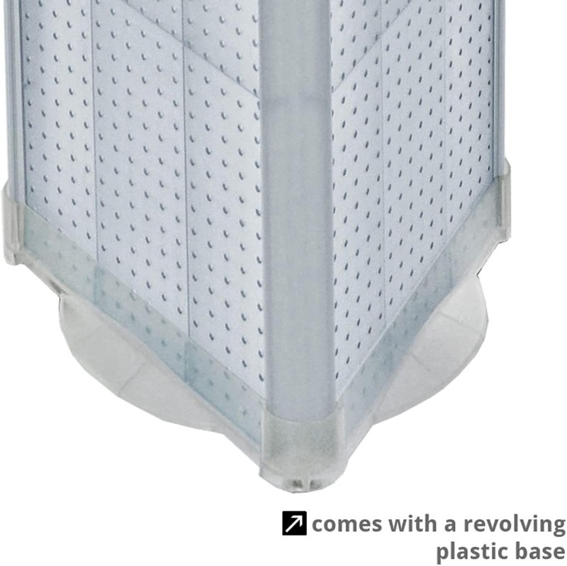 Azar 700450-GRE Three-Sided Spinning Pegboard, Green Translucent Pegboard - Gree gallery