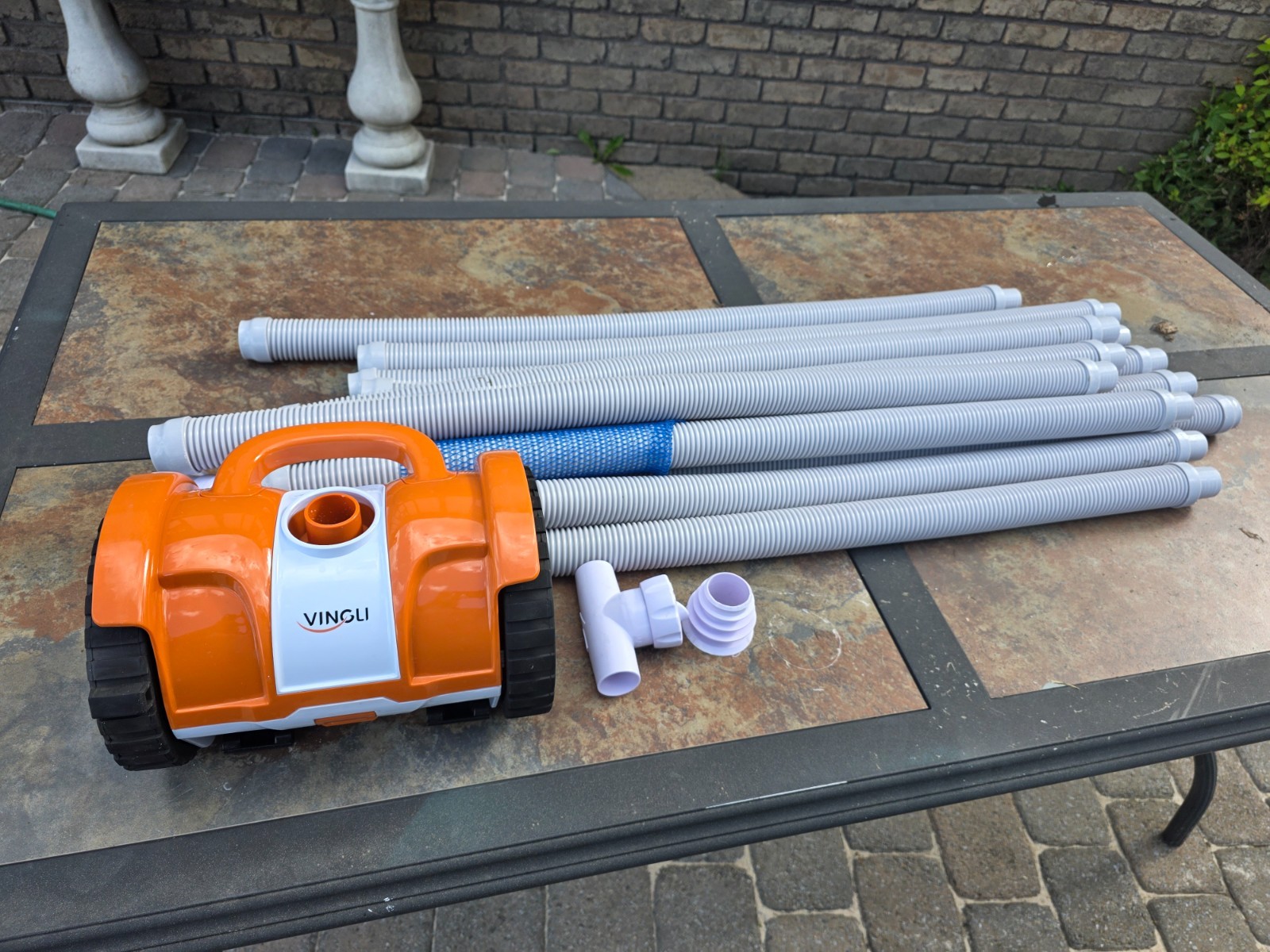 (2025 Upgrade) VINGLI Pool Vacuum Cleaner, Suction Side Wall-Climbing Sweeper gallery
