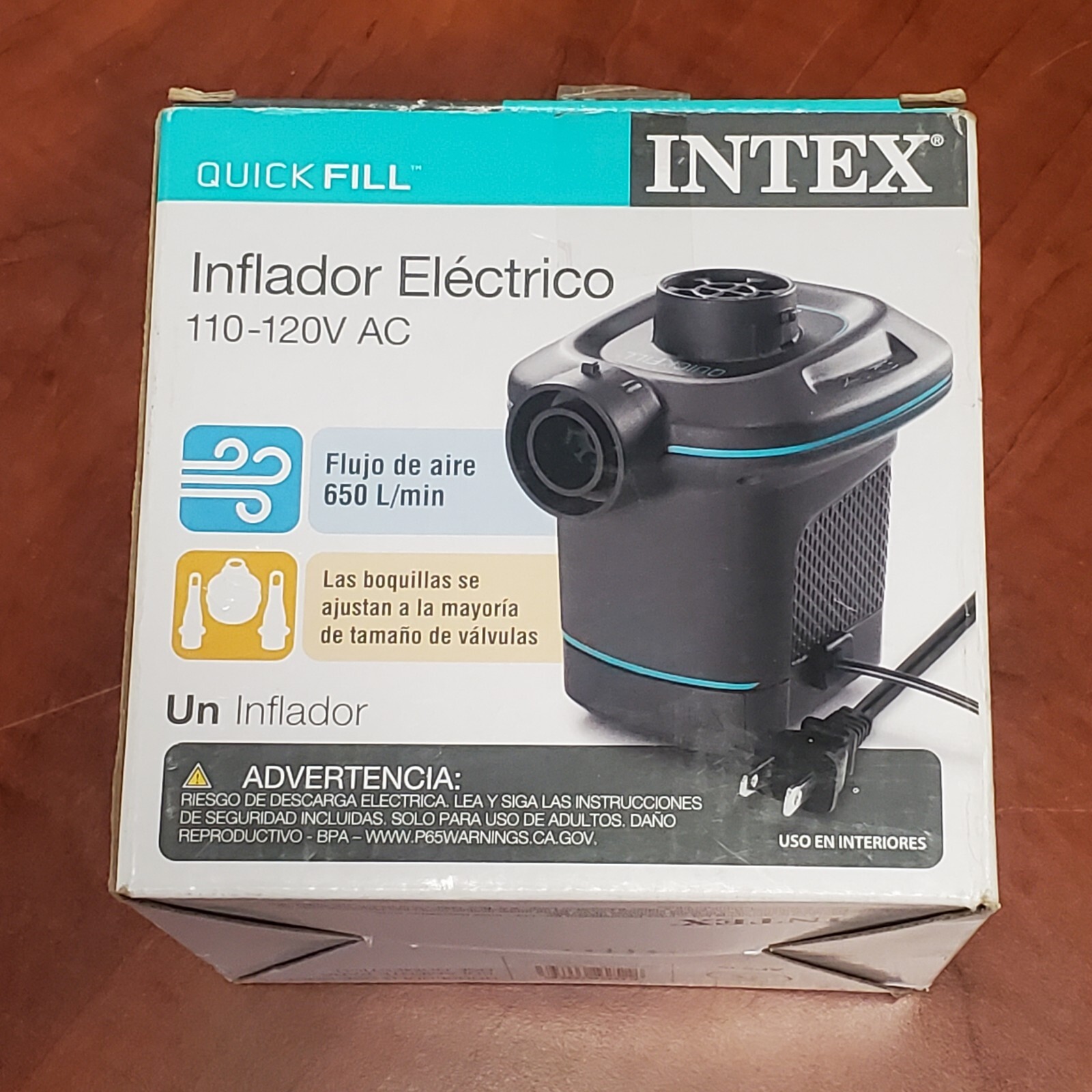 Intex 120V Quick Fill AC Electric Air Pump w/ Nozzles 66639E Air Beds Boats Toys gallery