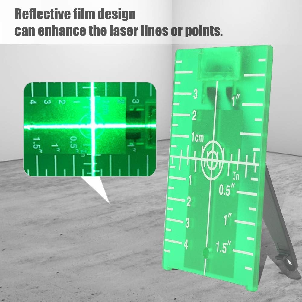 Laser Level Target Plate Double Scale Cross Line Laser Level Meter Foldable gallery