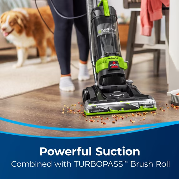 BISSELL PowerForce Helix Turbo Rewind Pet Upright Vacuum 3333 - FREE SHIP gallery