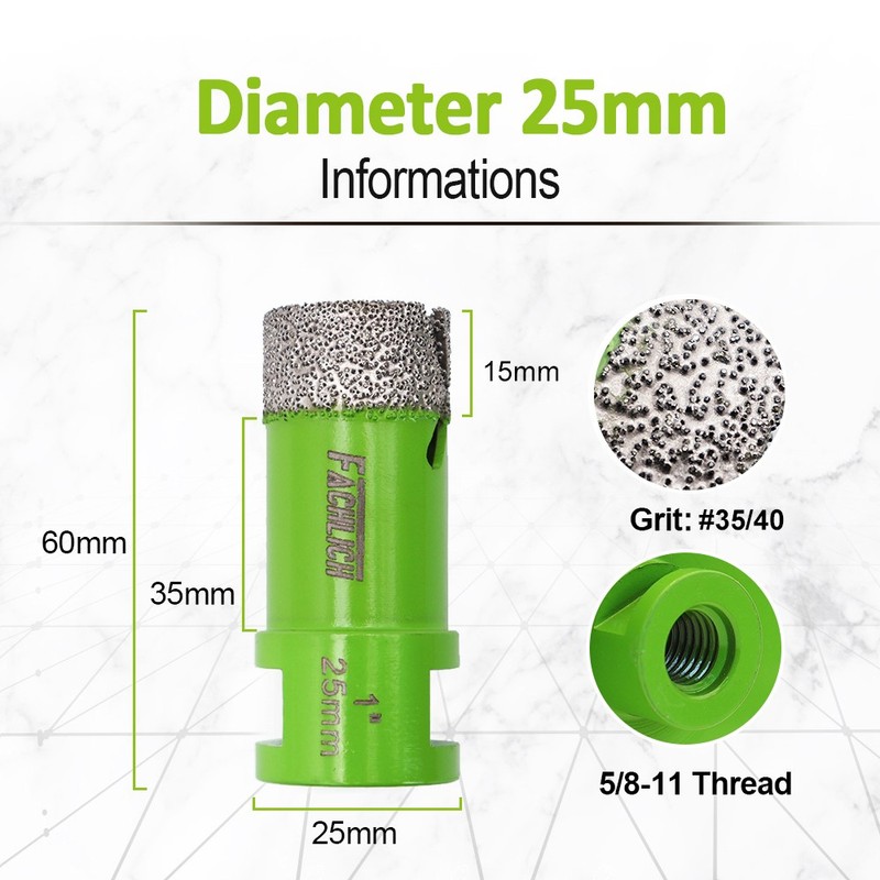 6pcs/Box Diamond Drilling Core Bits Cut Tool for Ceramic Granite Marble Hole Saw gallery