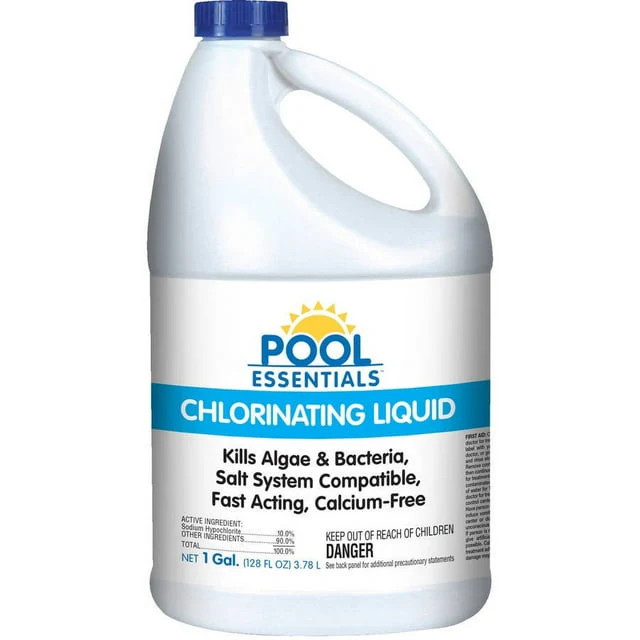 Pool Essentials Chlorinating Liquid for Swimming Pools - 1 Gallon