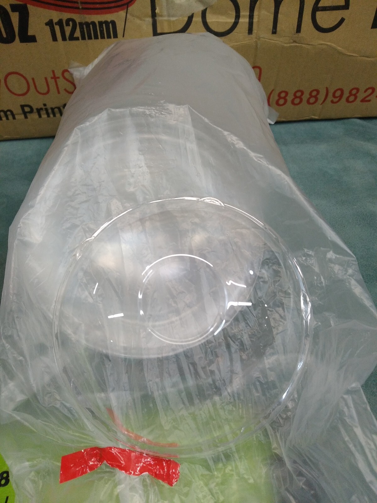 Dome Lids 16 oz Clear plastic 50pk 112mm apo cups new in pack no hole center gallery