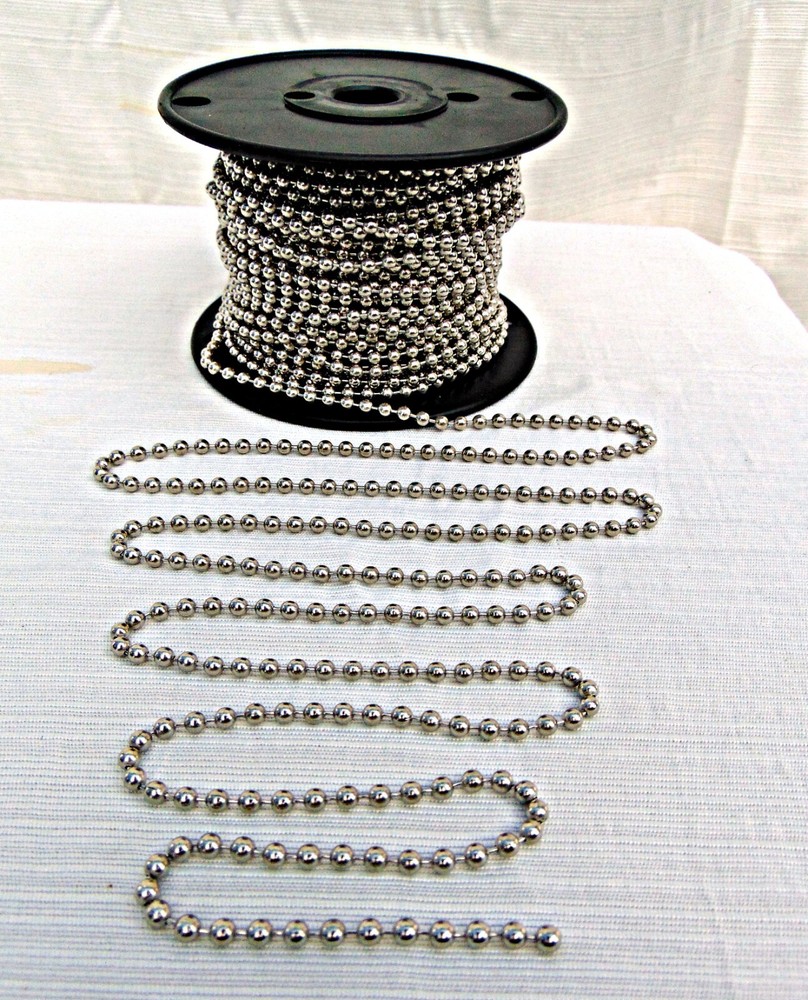 Roller Shade replacement chain 4.5mm Stainless Steel Ball Bead #10 + connectors
