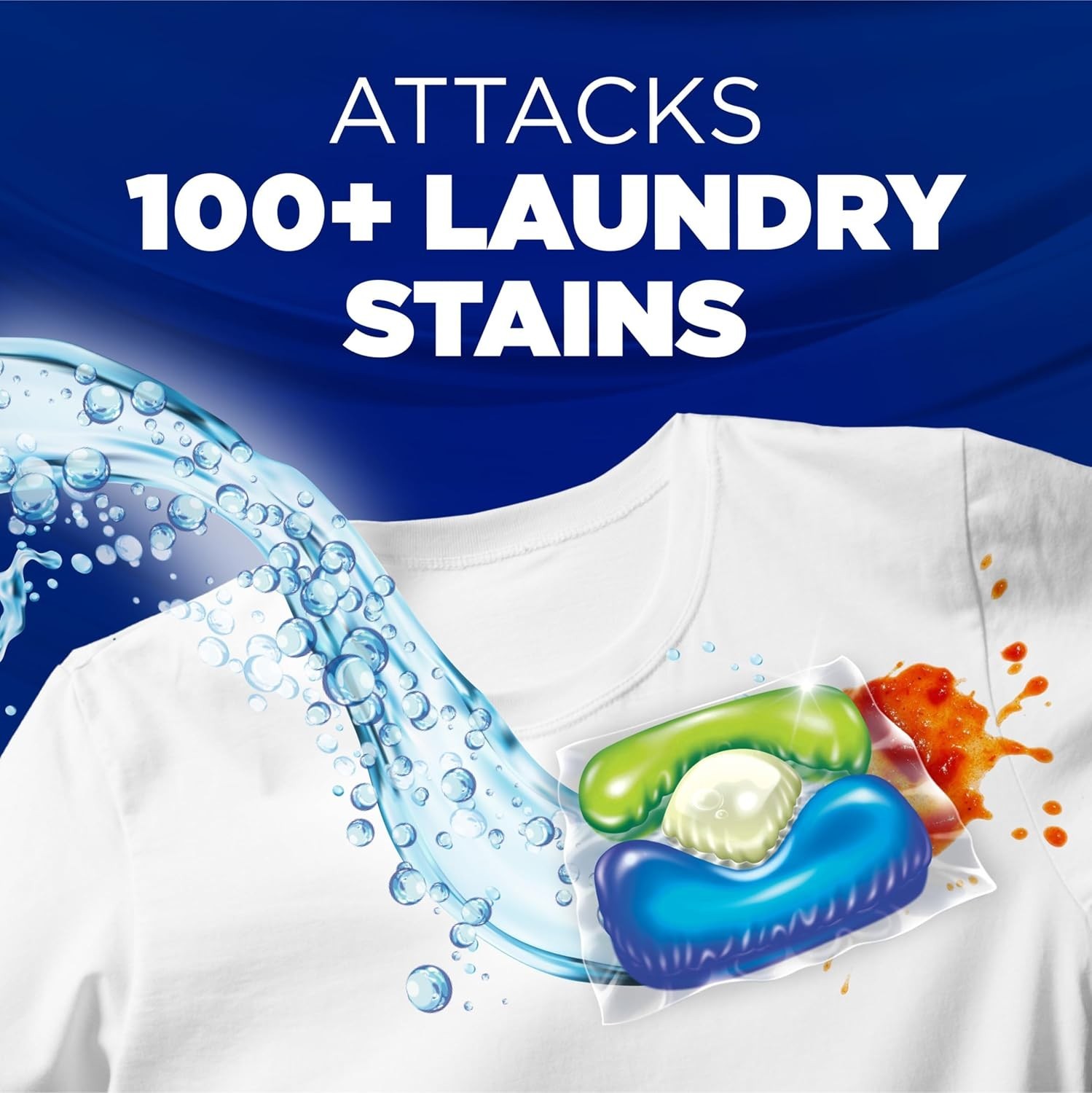 OxiClean 5 in 1 Laundry Detergent Power Pods Pacs Fresh Scent, 42 Count Paks gallery