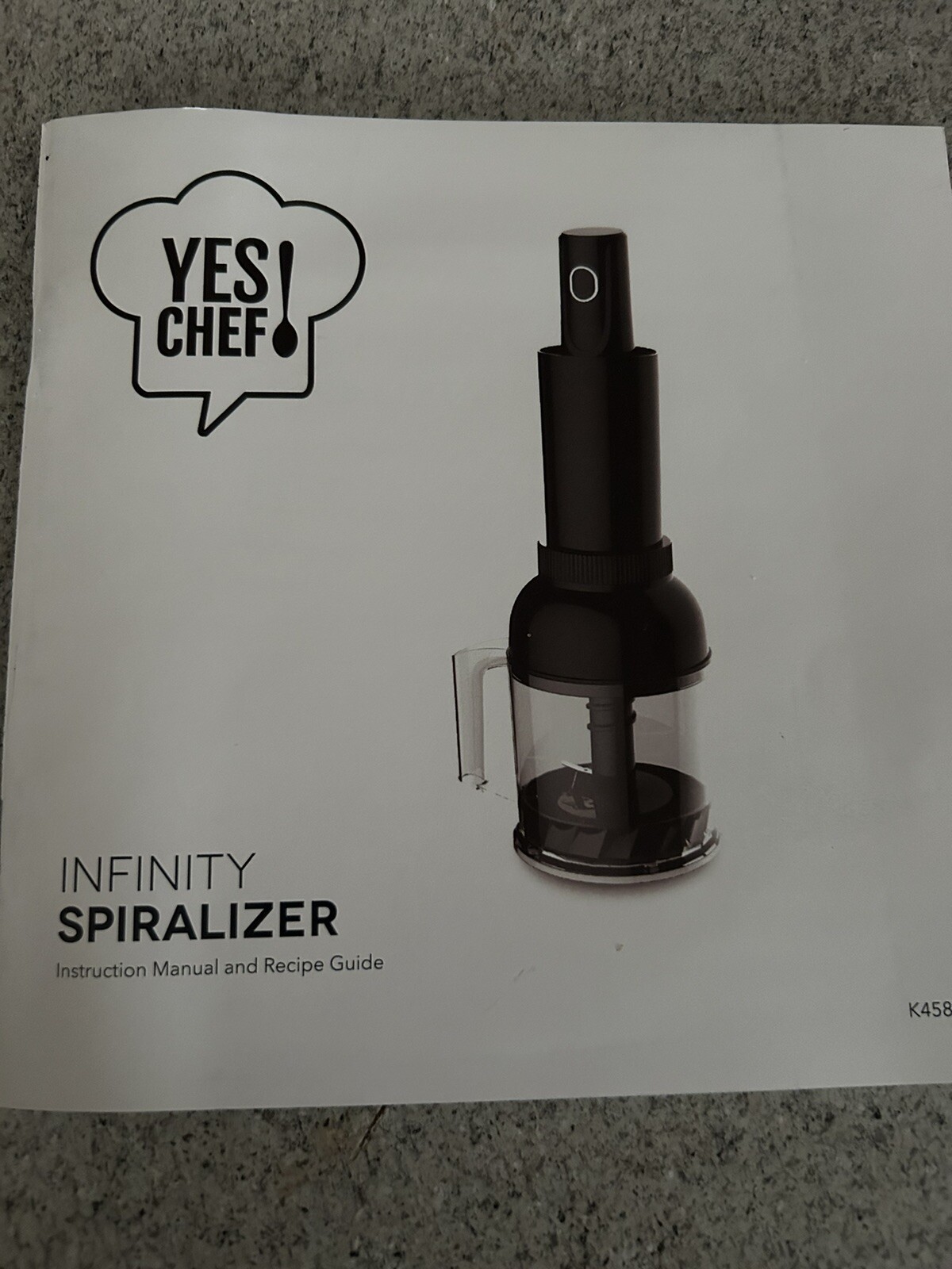 YES CHEF! Infinity Spiralizer with Corer K45809 Black New gallery