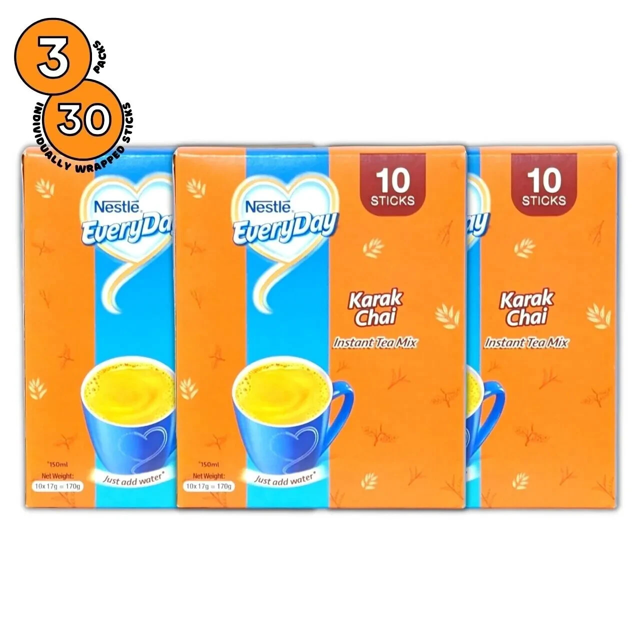 3 - Nestle Everyday Instant Tea Mix (Karak Chai) 3 Pack Bundle Offer - New Stock gallery