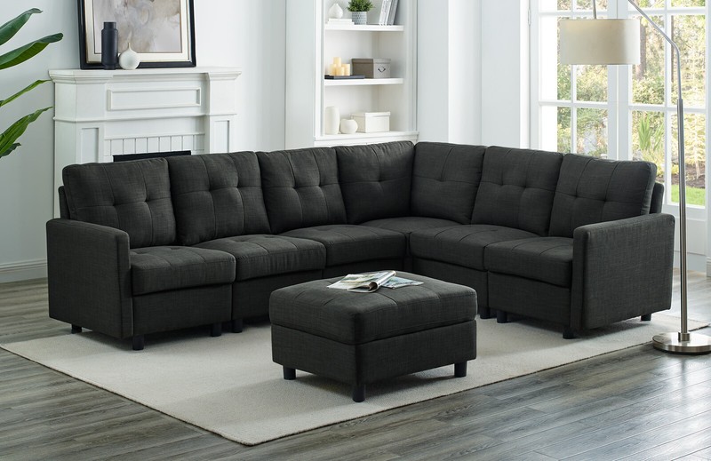 Modular Sectional Sofa DLY Couch Modern Fabric Upholstered Sofa Living Room gallery