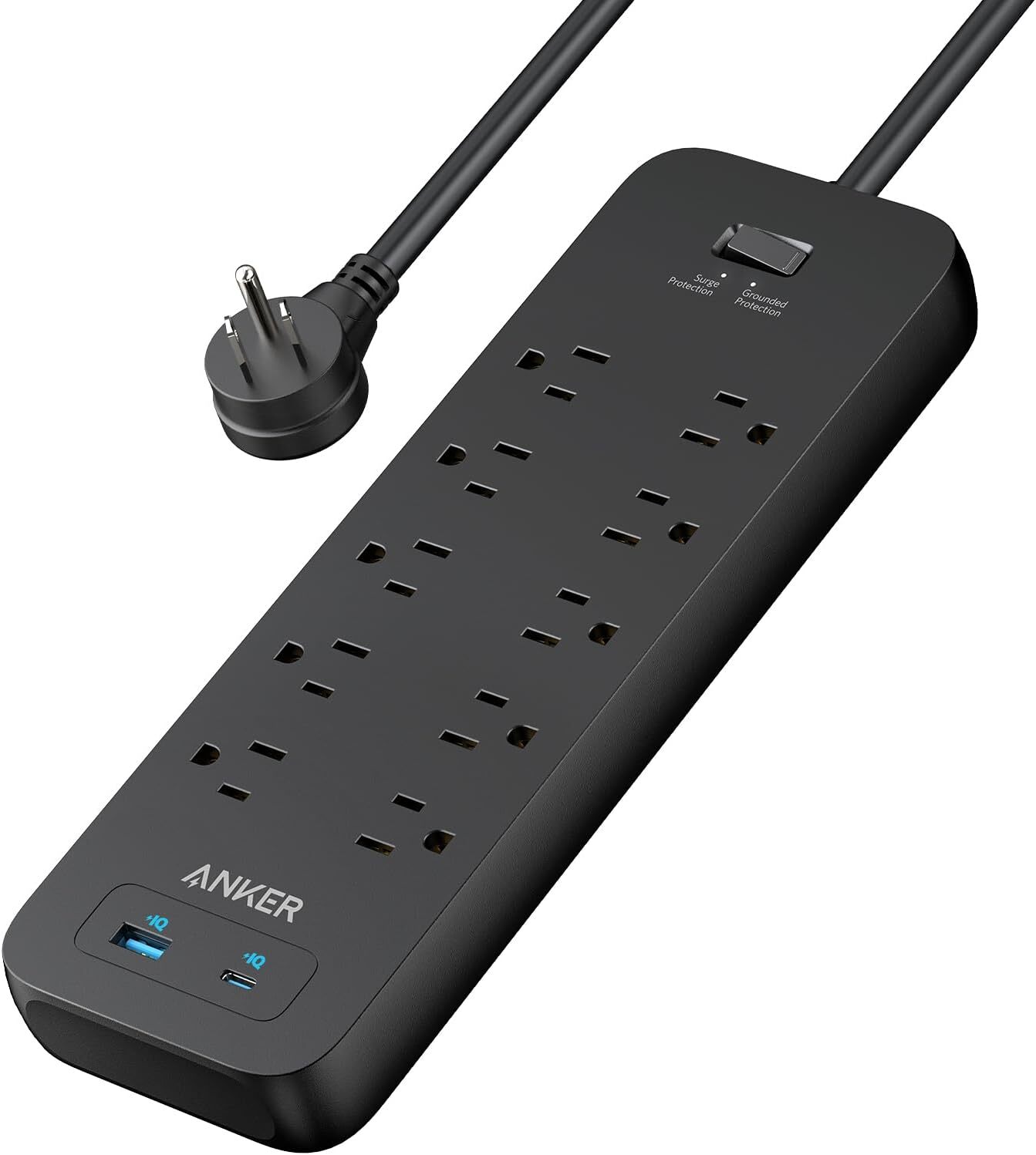 Anker Power Strip Surge Protector(2100J), 6Ft/1.8m Extension Cord with 10 Outlet gallery