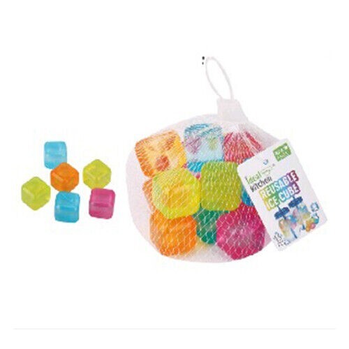 Reusable Plastic Ice Cubes For Cold Drinks Assorted Colors BPA Free 30pcs gallery