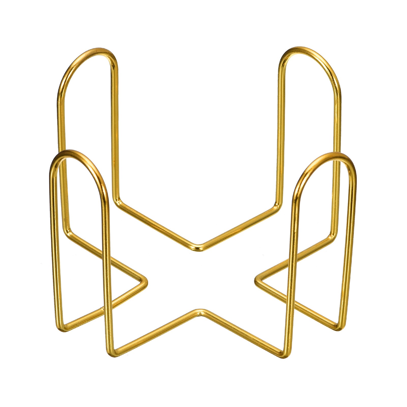 Coaster Holder 4" for Both Round and Square Holds 8 Coasters Gold gallery